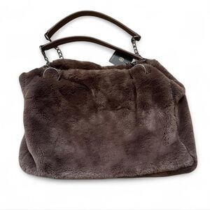 House of Harlow 1960 Faux Fur Tote Bag - Brown